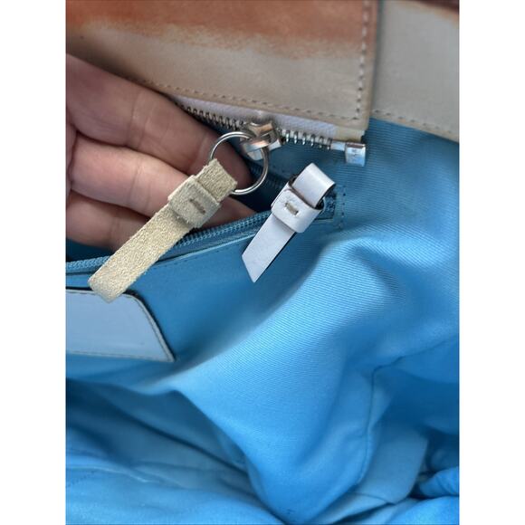 Coach Y2K Water Color Hampton tote canvas hand shoulder Bag Purse 10067 - Picture 10 of 16